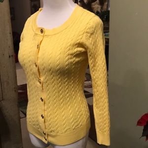 Karen Scott size petite yellow sweater